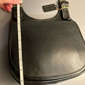 Vintage Coach NYC Saddle Bag Small 9205 Black